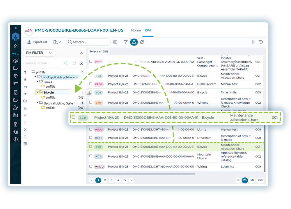 Interface ADAM Manager pour la création simple  de publications S1000D et ATA